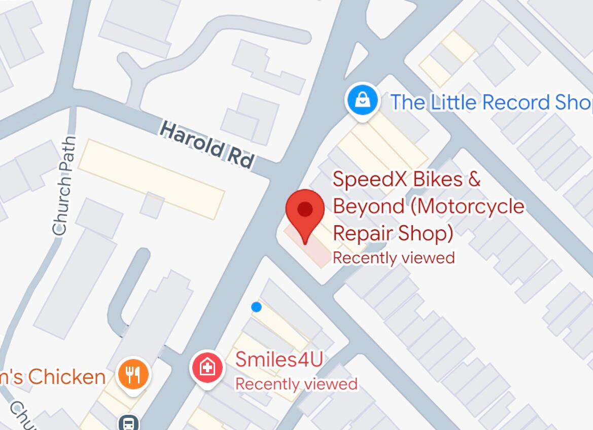 SpeedX Bikes & Beyond (Motorcycle Repair Shop) located in Crouch End, London, N8 9BD
